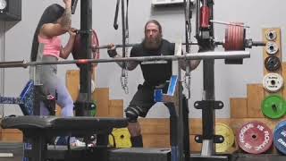 Tom Martin 400kg Squat using Strength Shop Odin Knee Wraps [upl. by Warfore]