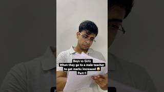 Part1 Girls 2 for handwriting Boys 2 for even writing 😂🤣 youtubeshorts school [upl. by Notelrac]