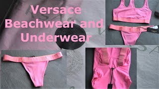 VERSACE UNDERWEAR and Beachwear Swimsuit pink Unboxing [upl. by Coh]