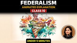 Federalism Class 10 Animated  Class 10 Civics Chapter 2  Federalism Animation Class 10 [upl. by Hedwiga967]