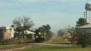 GeogiaFlorida Railnet GFRR Train at Doerun Georgia [upl. by Grail]