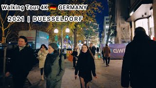 Düsseldorfs Festive Splendor A 4K Christmas Market Walk GERMANY [upl. by Marielle]