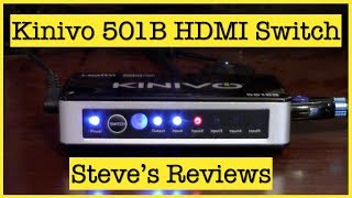 Kinivo 501BN HDMI Switch  Steves Reviews [upl. by Orit629]