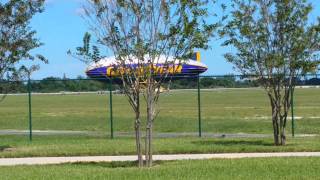 Good year blimp landingtakeoff [upl. by Ayojal]