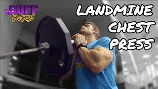 How to Perform Landmine Chest Press  Upper Chest Exercise [upl. by Ahsirtal717]