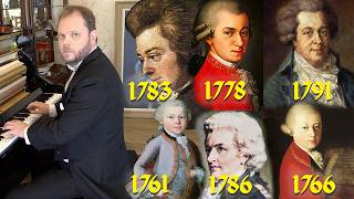 Evolution of Mozart From 5 to 35 Years Old [upl. by Allys]