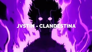 CLANDESTINA  JVSTIN Remix Version SlowedampReverb  lofi lofimusic music song like jvstin [upl. by Brianna]