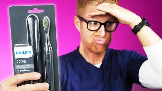 Dentist Exposes the PHILIPS ONE Toothbrush By Sonicare Philips One Electric Brush Review [upl. by Sucramal]