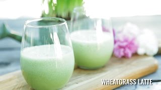 Energising Wheatgrass Latte [upl. by Airdnal519]