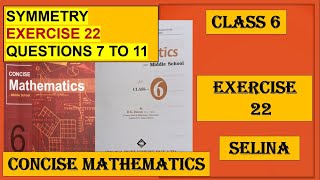 SYMMETRY EXERCISE 22 QUESTIONS 7 TO 10 [upl. by Anauqal]