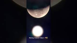 Waning Crescent Moon 🔭🌘 26SEP2024 astronomyequipment telescope crescentmoon timelapse [upl. by Winchell]