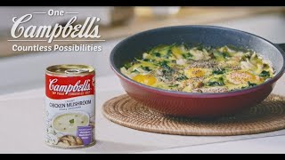 Campbells One Pan Mushroom amp Spinach Egg [upl. by Chong150]