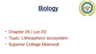 The Lithospheric Ecosystem Earths Dynamic Crust and Biodiversity [upl. by Enixam652]