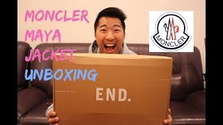 MONCLER MAYA JACKET UNBOXING  FIRST IMPRESSIONS [upl. by Koby]