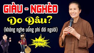 GIÀU  NGHÈO do đâu không nghe uổng phí đời người  Phật Tử Phạm Thị Yến [upl. by Yelreveb]