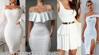 VESTIDOS BLANCOS PARA TODA OCACION ELEGANTES Y CASUALES WHITE DRESSES [upl. by Aurora794]