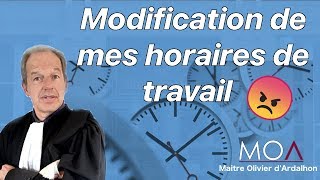 Peuton modifier mes horaires de travail [upl. by Marutani]