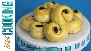 How to Make Lussekatter  Swedish Saffron Buns  Hilah Cooking [upl. by Sairahcaz]