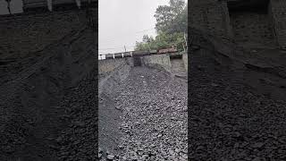 The process of unloading coal from a small coal train [upl. by Ecnarepmet]