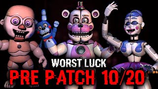 1020 Mode PRE PATCH Beaten with the Worst Possible luck  FNAF SL [upl. by Lovering298]