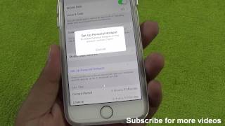 How To Enable amp Fix Personal HotSpot on this account Contact Carrier Issue iOS 8 iPhone 6 or 6 plus [upl. by Allemrac]