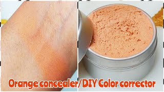 COLOR CORRECTOR ORANGE CONCEALER DIY BEST CONCEALER [upl. by Miehar]