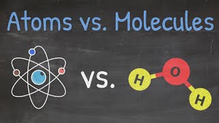 Chemistry Basics Understanding The Difference Between Atoms amp Molecules  Tadashi Science [upl. by Yerok]