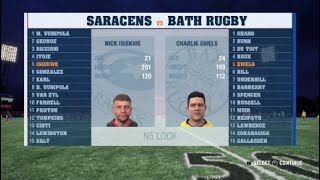 Gallagher Premiership 20232024 Semi Final Saracens vs Bath [upl. by Ahsyas661]