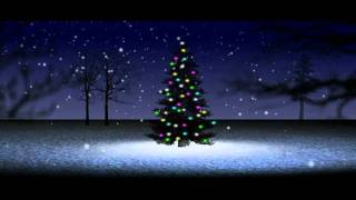 HD Christmas Tree snow falling loopmov [upl. by Ayekel]