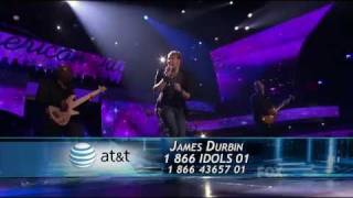 James Durbin  Dont Stop Believin 1st Song  Top 4  American Idol 2011  051111 [upl. by Farhsa327]