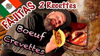 Fajitas 2 Recettes  Bœuf et Crevettes [upl. by Atirrehs]