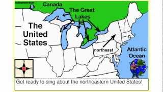 The Northeastern US Geography Song amp Video Rocking the World [upl. by Lattie]