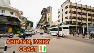 Downtown Abidjan City walking tour [upl. by Noll]