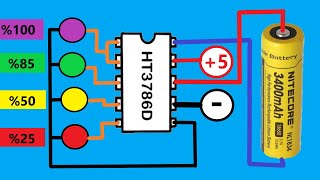 New Idea  Charge Your 37V Batteries Using a Single Chip  Liion Battery Charger  HT3786D 18650 [upl. by Carvey749]