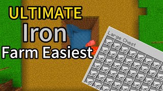 Easiest Iron farm in Minecraft Bedrock 121 มายคราฟ TH Tutorial [upl. by Stanwin]