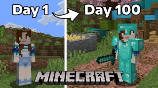 I Played Minecraft for 100 days 121 Survival [upl. by Eniluj]