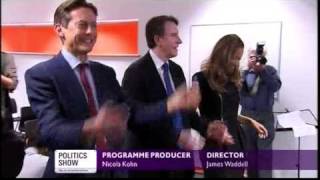 Peter Mandelson and Ben Bradshaw try to dance Politics Show 270909 [upl. by Tristram]