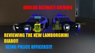 ROBLOX  Ultimate Driving Westover Police Officers  Diablo update BIG ANNOUNCMENT [upl. by Hgielsel716]