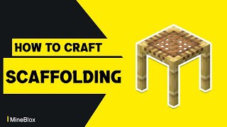 How to Craft a Scaffolding in Minecraft [upl. by Swerdna]