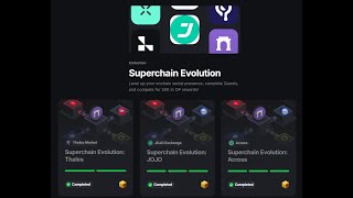 Layer3 Superchain Evolution JOJO Across Protocol Thales Market [upl. by Aneerhs]