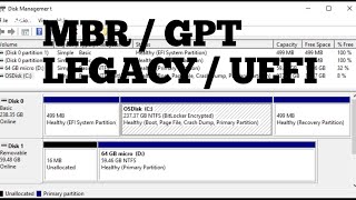 Belajar Disk Management GPTMBR UEFI Vs LEGACY [upl. by Eirrotal]