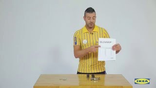 Instrucciones de montaje de la mesa GLIVARP  IKEA [upl. by Ullyot89]