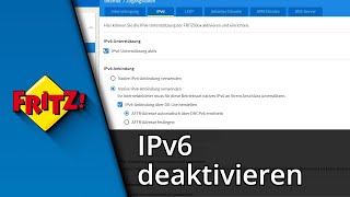 FritzBox IPv6 deaktivieren  FritzBox IPv6 aktivieren ✅ Tutorial [upl. by Ailis]