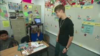 Ellen Scares Justin Bieber [upl. by Fatimah]