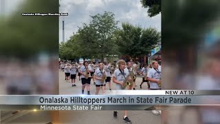 The Onalaska Hilltopper Marching Band takes on the Minnesota State Fair [upl. by Anibur]