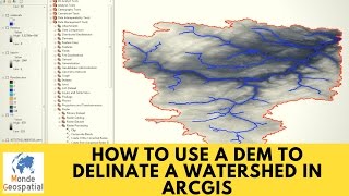 How to use a DEM to delineate a WatershedBasin in ArcGIS [upl. by Menken]