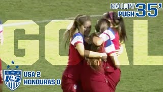 U20 WNT vs Honduras Mallory Pugh Goal  Dec 11 2015 [upl. by Timothea]