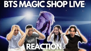 BTS MAGIC SHOP LIVE REACTION [upl. by Unhsiv]