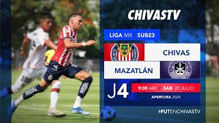 Chivas vs Mazatlán FC  Sub 23  Jornada 4 Apertura 2024  Liga MX Presentado por MG [upl. by Clemente]