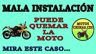 Falla en la Instalación Eléctrica 💔PUEDES QUEMAR LA MOTO [upl. by Karlik]